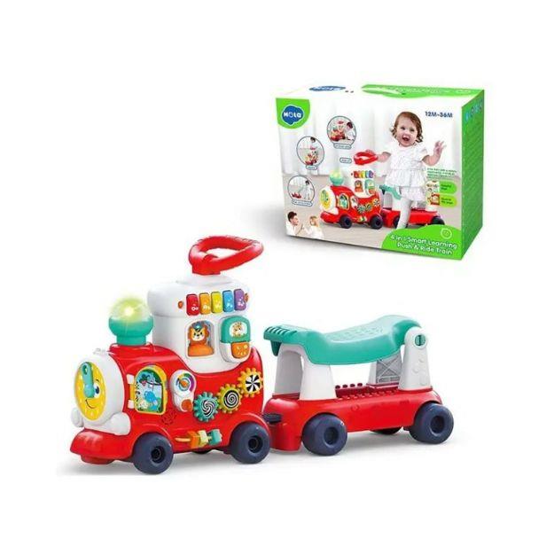 واکر کودک هولی تویز 4 کاره قطار مدل 8990